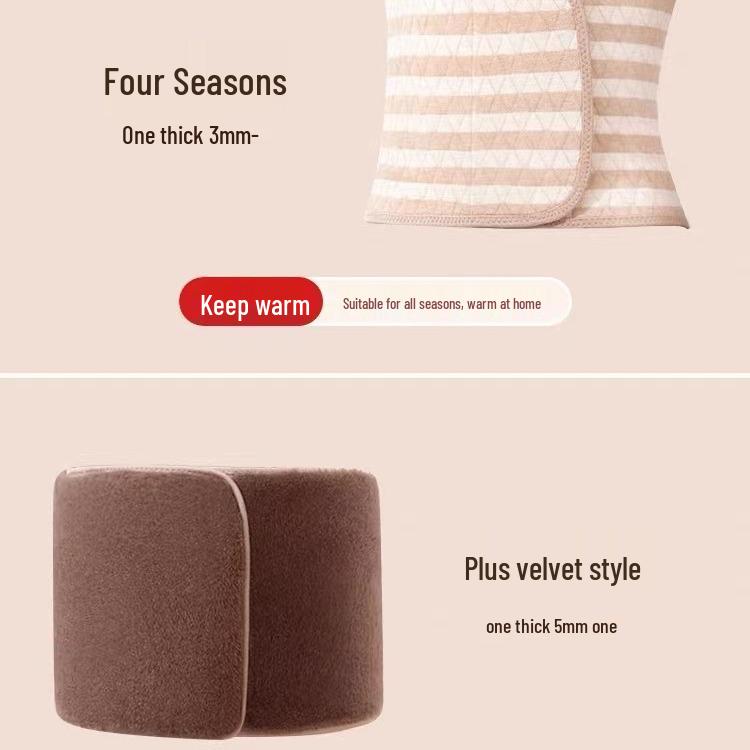 Unisex Pure Cotton Waist Support Belt for Warmth and Cold Protection in Autumn and Winter, Ideal for Sleeping and Abdomen Comfort.