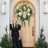 Künstlicher Haustürkranz Ganzjahres-Blumenkranz für Hochzeitsfeier