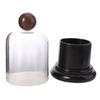 Plastic Dental Floss Case Clear Dome Lid Toothpick Storage Box Cotton Swab Jar  Living Room