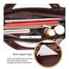 Crocodile pattern glossy handbag women's shoulder messenger bag