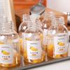 Empty Leak-Proof Clear Plastic Juice Bottles-Perfect With Pull Ring Cap For Juicing Smoothies, Milk Homemade Beverages Portable