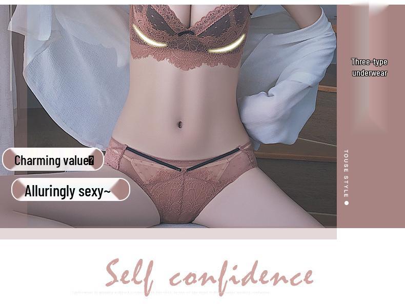 Bezprzewodowy Zestaw Biustonosza Push-Up: Małe wsparcie biustu i konstrukcja zapobiegająca opadaniu dla seksownego wyglądu