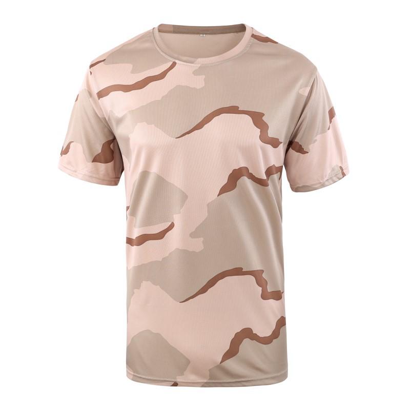 ESDY Quick-Dry Camouflage Crew Neck T-Shirt A413