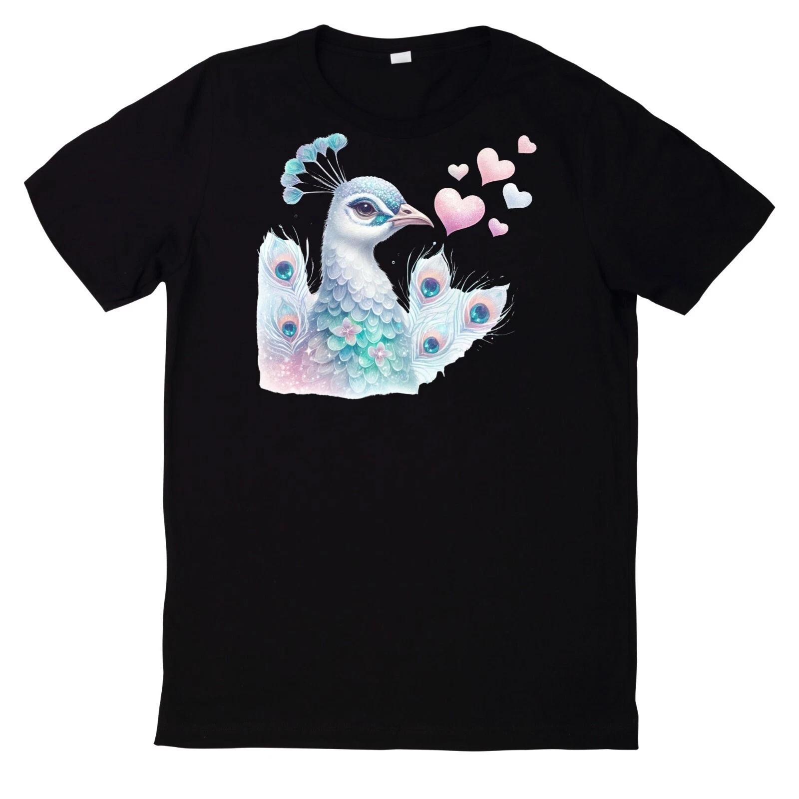 T-Shirt Bunter Pfau XXXL