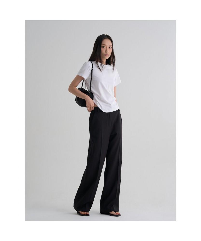 8SECONDS July Daily Straight Slacks (Basic) Black