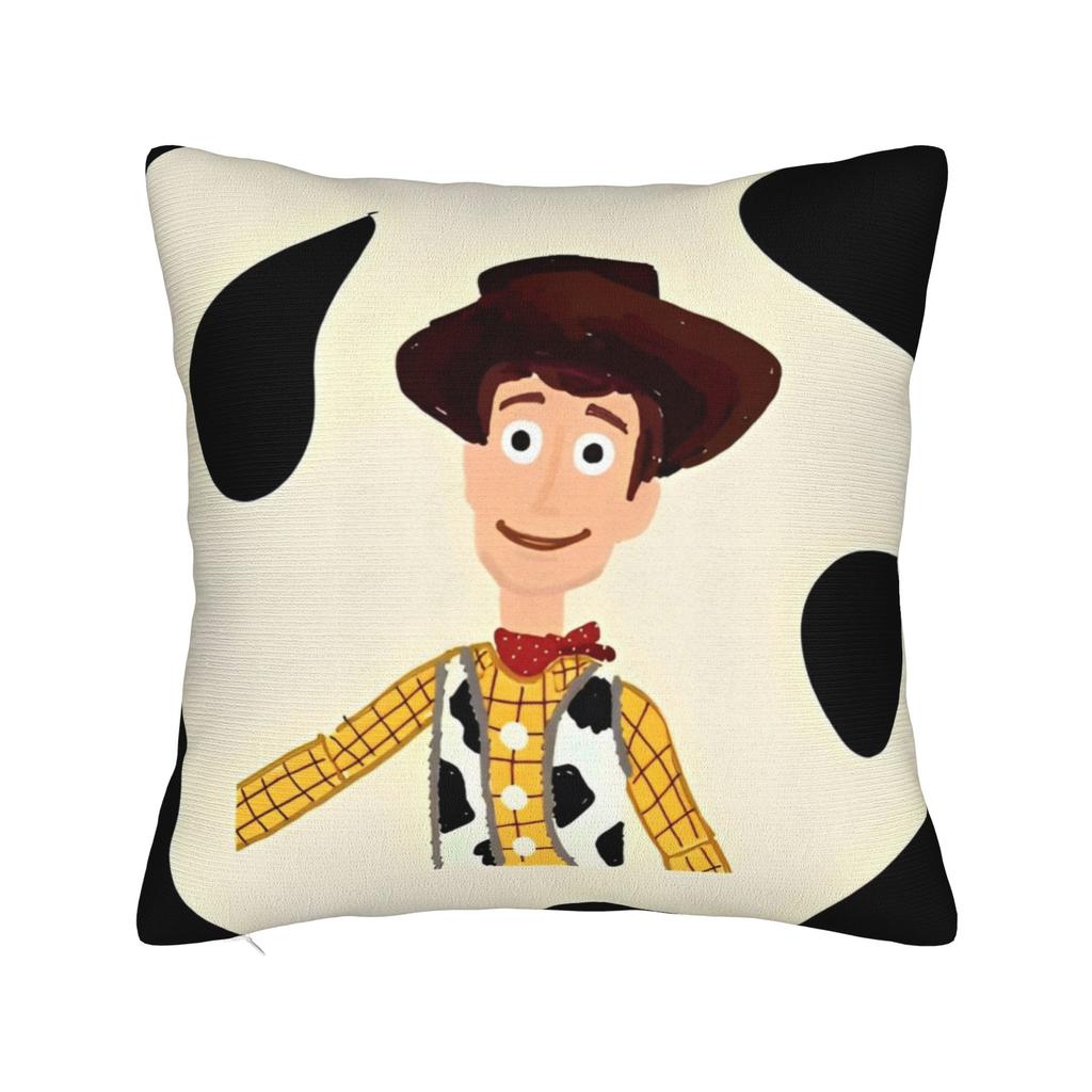 Digital painting of Woody from Toy Story 4 Square Pillow Case Cushion Cover Zippered Decor Pillowcase for Living Room 45x45cm