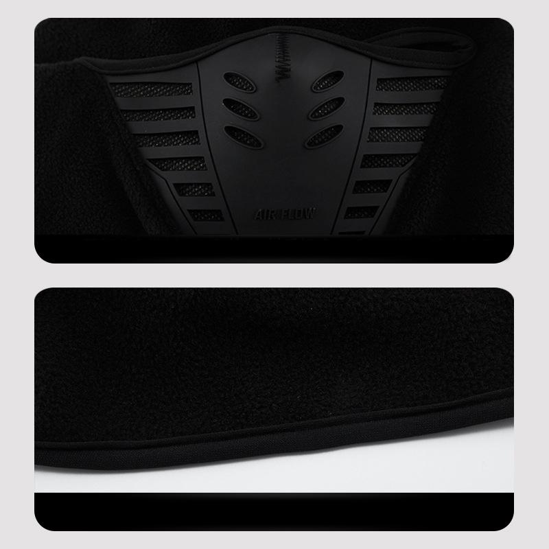 Motorcycle Mask Fleece Thermal Neck Full Face Mask Keep Warm Riding Balaclava Biker Ski Winter Windproof Dustproof Face Shield