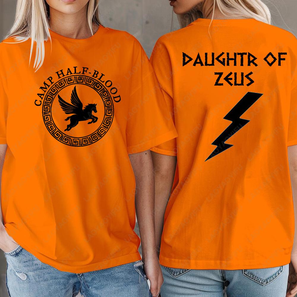 Camp Half Blood Long Island Sound Printed Tshirt Percy Jackson Daughter of Greek Book Day Birthday Gift for Book Lover Shirts