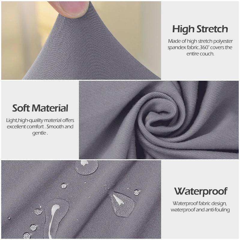 Stretch Recliner Chair Cover Solid Color Anti-dust Sofa Cover All-inclusive Single Sofa Slipcover Protector for Living Room