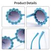 6pcs Daisy Glasses Summer Beach Outdoor Party Sunglasses Flower shaped Glasses Round Frame Garden Supplies
