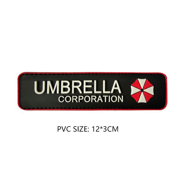 "Morale Umbrella PVC 3D Military Tactical Velcro Patch with Embroidery"