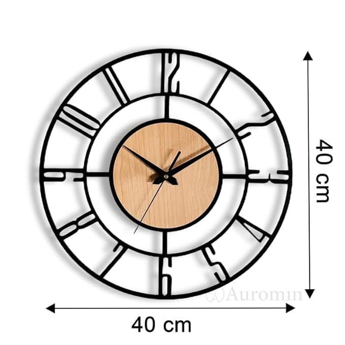 Fancy Metal Wall Clock for Home Decor – Stylish Living Room & Bedroom Watch, Designer Wallclock, Big Size Hanging Watch