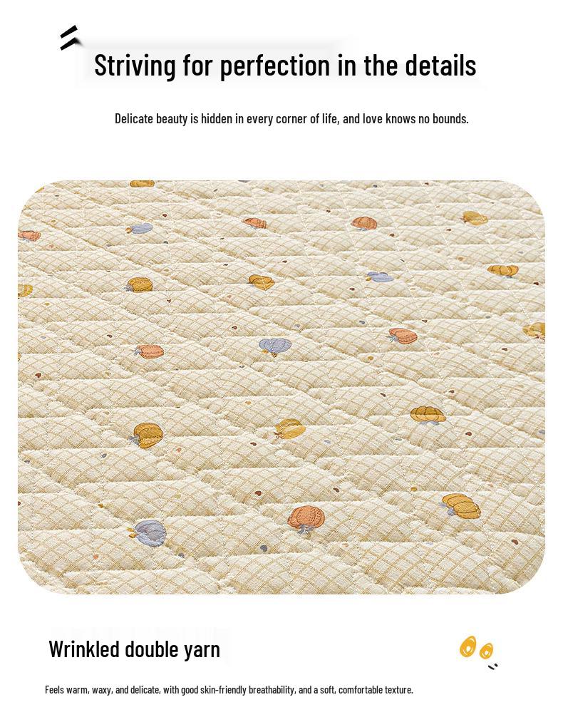 Retro Crinkle Cotton Quilted Fitted Sheet Set - 3 Piece 2025 Edition