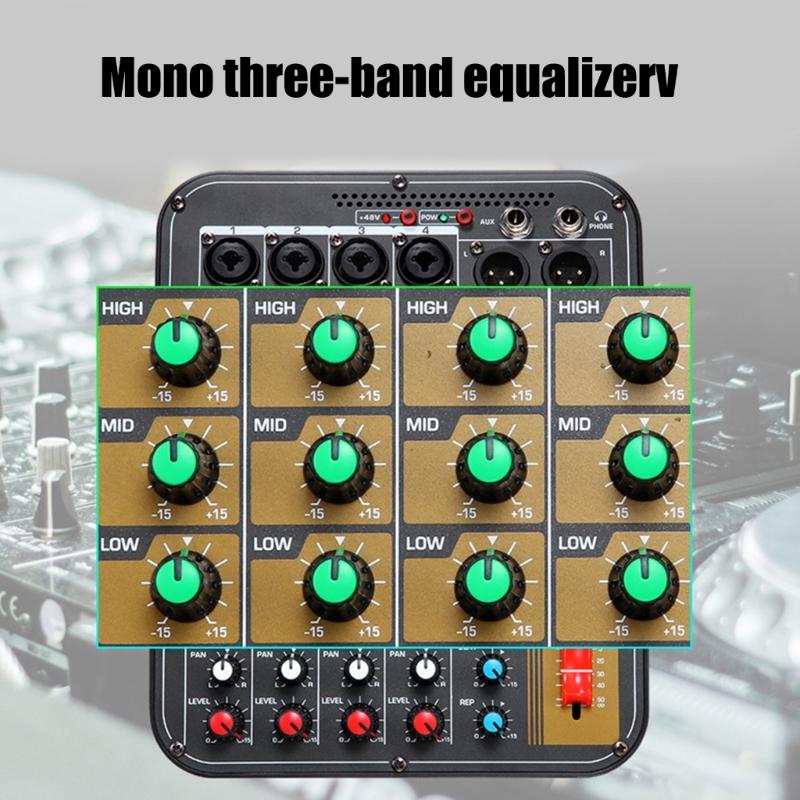 6Channel Bluetooth-compatible Audios Mixer With DSP Reverbs Effects USB Interfaces And 3Band EQ For Home Studio Recording