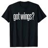 Got Wings? Humorous Sarcastic Foodie Phrase T-shirt