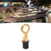 2Pcs Screw Type Compression Drain Plug Excellent Sealing Oxidation Resistant Rubber Brass Boat Drain Plug for Marine Yacht