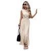 Summer Elegant Sleeveless Wrap Dress With High Waist For Casual And Business Wear