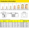 11Pcs/Set Mandrel Staple Hand Rivet Nut M3 M4 M5 M6 M8 M10 Easy Installation Manual Riveter Tool with Rivet Nuts