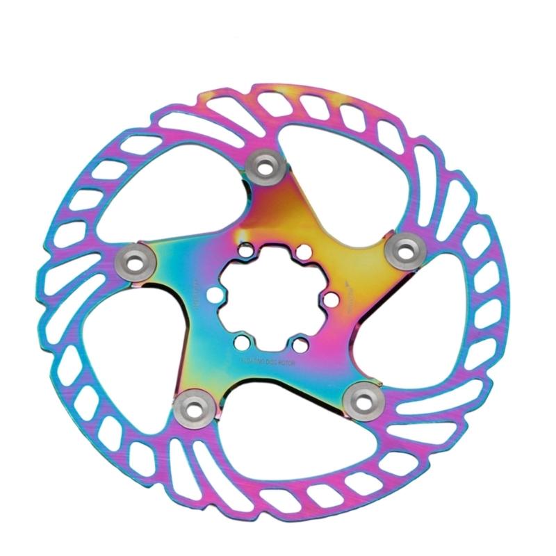 140/160/180/203mm 6 Hole Disc Brake Rotors Aluminum Alloy Floating Brake Rotors for Road Bike and Mountain Bike Part