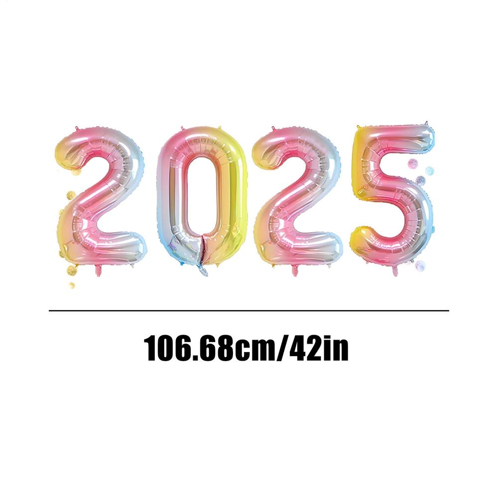 

2025 Balloons Foil 2025 Balloon Numbers Large Inflatables Reusable Photo Props Yard Signs Home Decor Grad Backdrop For Birthday A білий