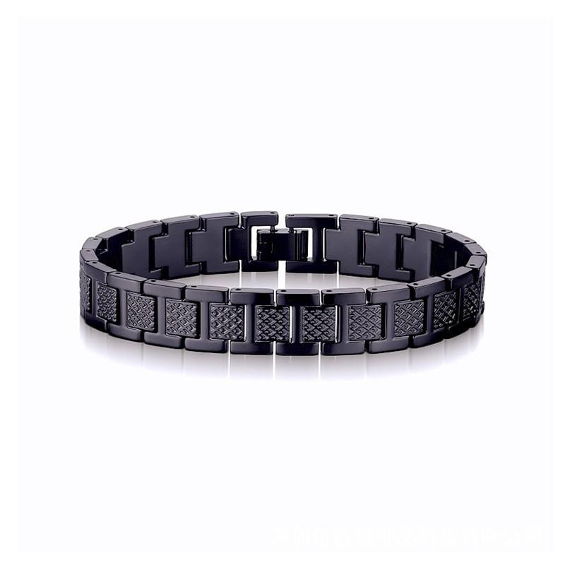 Adjustable Magnetic Titanium Steel Bracelet With Crocodile Motif 18K Gold Plated Unisex Fashion Jewelry