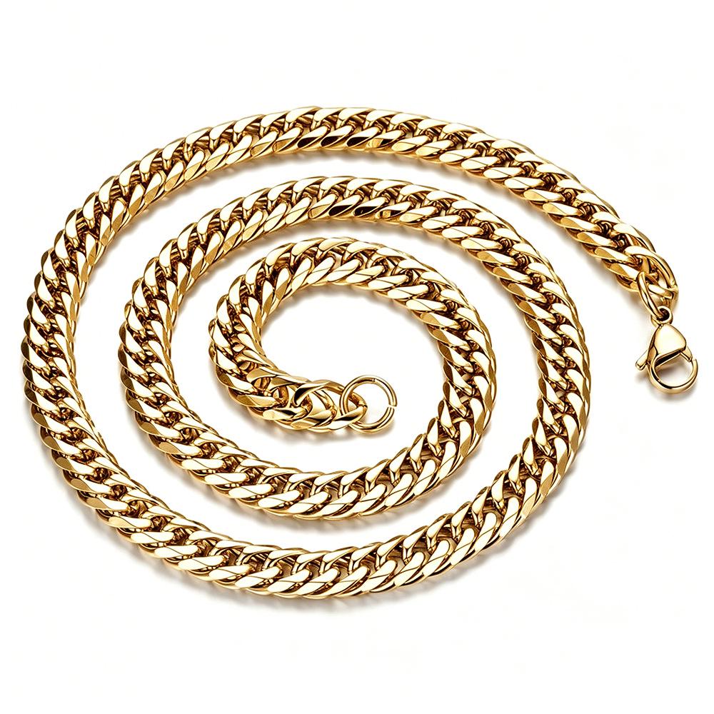 Bracciale Quadrato Trendy da Uomo in Acciaio Inossidabile con Fibbia: Fresco, Versatile ed Elegante