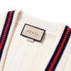Gucci Gg Logo Patch Embroidered Knit Cardigan 654984-XKBUR-9182