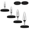 Metal Anal Beads Silicone Bottom Base Butt Plug Set Mini Small Large Ass Anal Plug Dildo Steel Sex Toy Man Woman