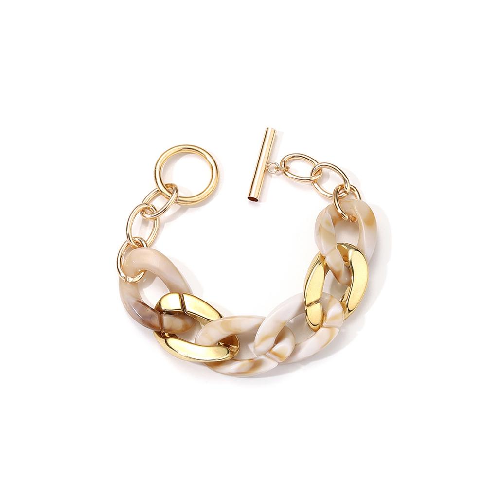 Elegantes Damen-Kettenarmband aus Harz in Bonbonfarben, Modisches Handgelenkband Schmuckzubehör für den täglichen Gebrauch oder Abendpartys
