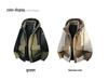 Trendy Hooded Patchwork Down Jacket for Couples: Autumn/Winter, Two-Way Zipper, 90% White Duck Down, Fashion Forward