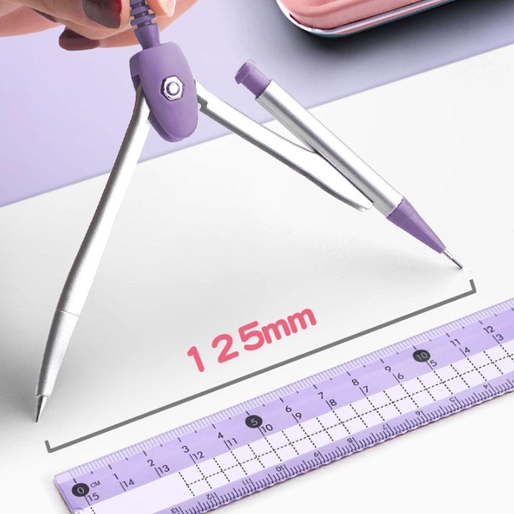 8PCS Multifunctional Compass and Ruler Sets Protractor Measuring Ruler Suit  Office School