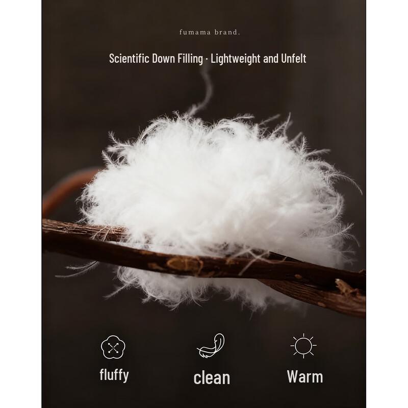 Women's Chinese Style Embroidered Mink Fur Trim Down Jacket
