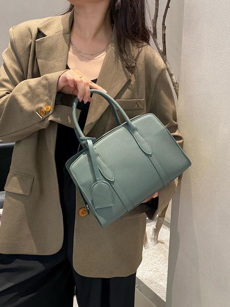 Top Grain Cowhide Women's Retro Pillow Handbag - 2025 Large Capacity Genuine Leather Crossbody Bag