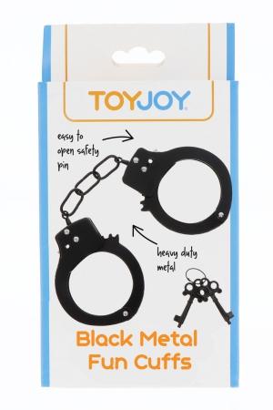Black Metal Handcuffs - Toy Joy