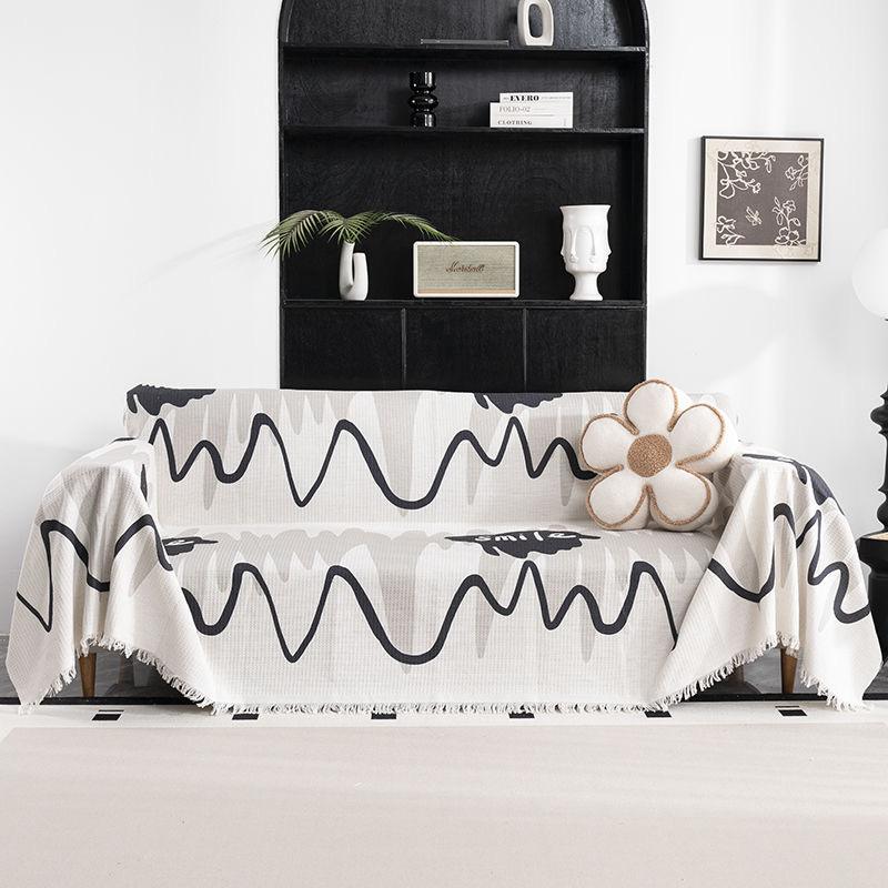 

Чехол для дивана Geometry Line Waffle, чехол для дивана, универсальное полотенце для дивана, пыленепроницаемая подушка для дивана 180x130