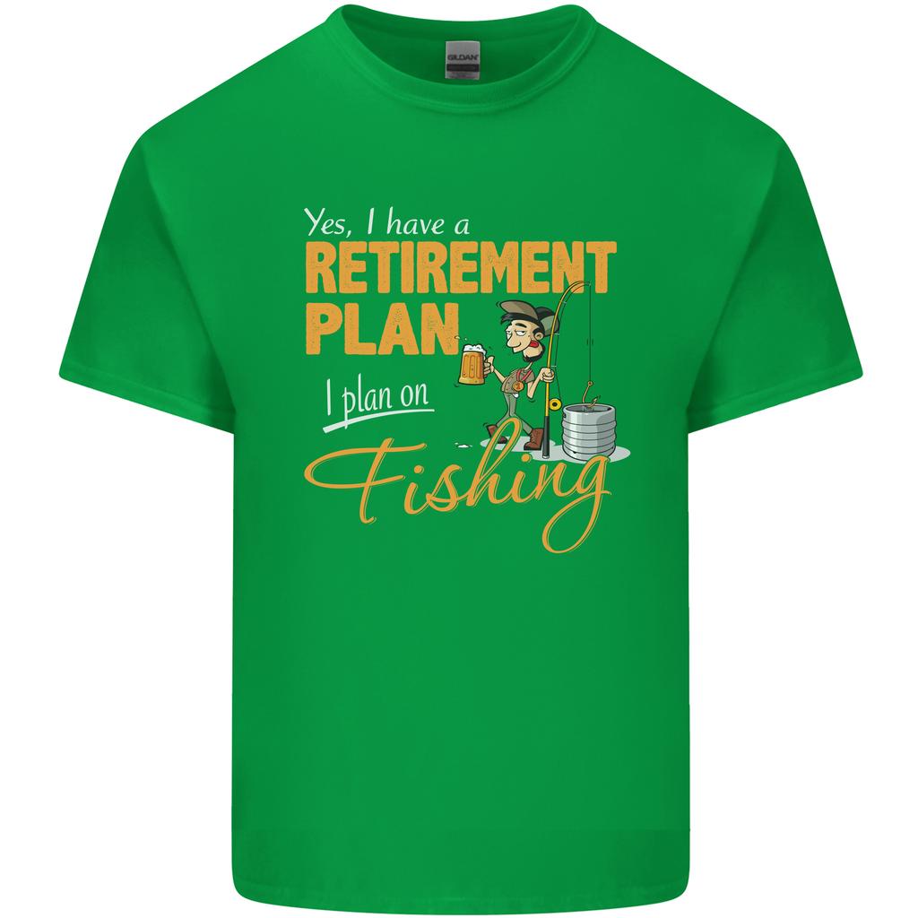 RetireUnisext Plan Fishing Funny FisherUnisex Unisexs Light Cotton TShirt