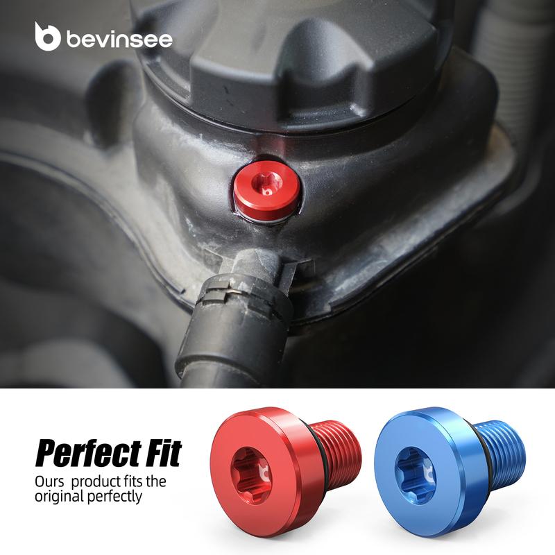 BEVINSEE Coolant Thermostat Housing Bleed Screw for BMW E46 E39 E90 E91 E92 E93 E60 E36 F30 F36 F10 G20 G30 X3 E83 X5 E53 E70 Z4