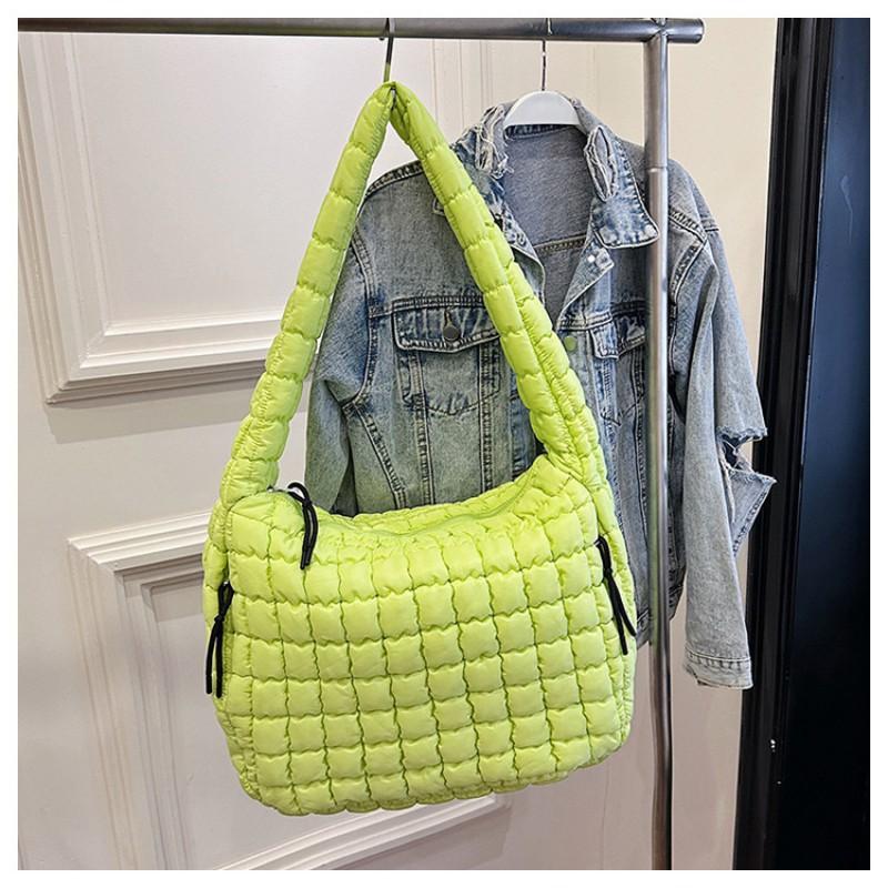 Popular Pleated Cloud Bag Fashionable One-shoulder Portable Dumpling Large Capacity Down Cotton Underarm Female