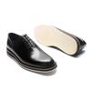 Mens Oxford Dress Sneakers Genuine Leather Soft Sole Non-slip Whole Cut Hand Painted Casual Business Flat Shoes for Modern Man