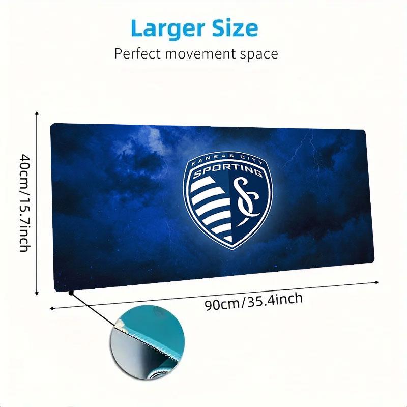 Sporting Kansas City Large Size Mouse Pad Large Gaming Table Cushion Non-slip Laptop Tablet Big Mousepad XXL Mat Mini PC Playmat With Lock edge