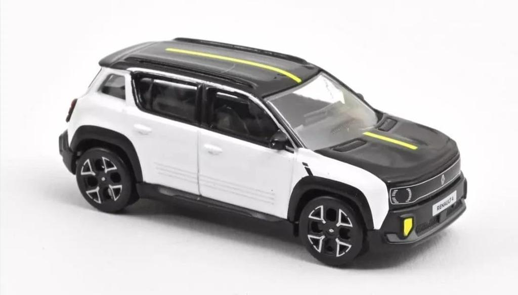 Norev Scale Renault 4 Quatre 2025 White Norev Electric Glacier White 1/64 E-Tech E-Tech