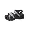 Fashion College Style Sports Sandals Women 2025 New Summer Thick Bottom Open Toe Fashion Women Shoes Rhinestone Casual Beach Sandales