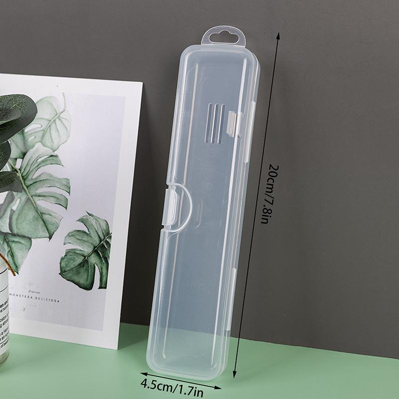 Diş Fırçası Kutusu Şeffaf Düzenleyici Kılıf Seyahat Taşınabilir Diş Fırçası Tutucu Plastik Diş Macunu Kutusu Saklama Kabı