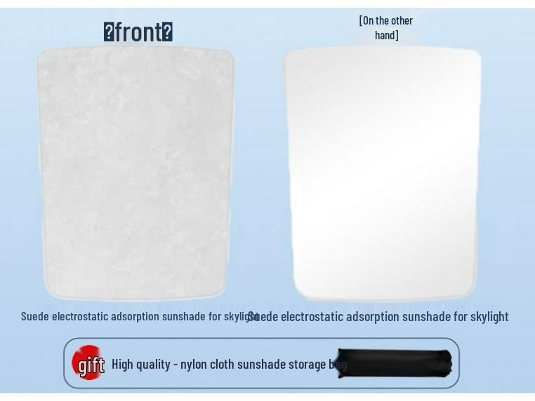 Tesla Model Y/3 Sunroof Suede Sunshade: Heat Insulation & UV Protection