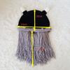 Fashion Creative Wool Knit Ox Horn Beard Hat Warm Comfortable Beanie Hat Halloween Gifts