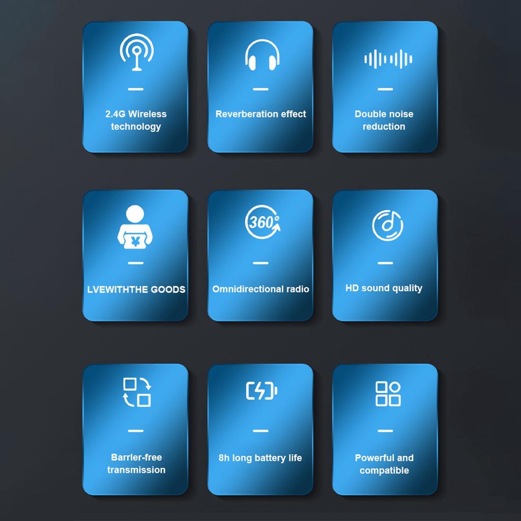 Mini Wireless Lavalier Microphone for Mobile Phone 360 degrees  Omnidirectional Lapel Mic Noise Reduction Compatible