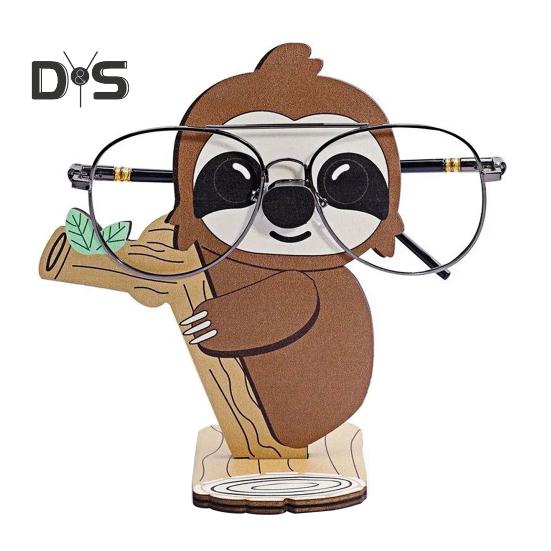 

Деревянный держатель для очков в форме животного, настольная подставка для солнцезащитных очков для домашнего офиса, декор стола Monkey