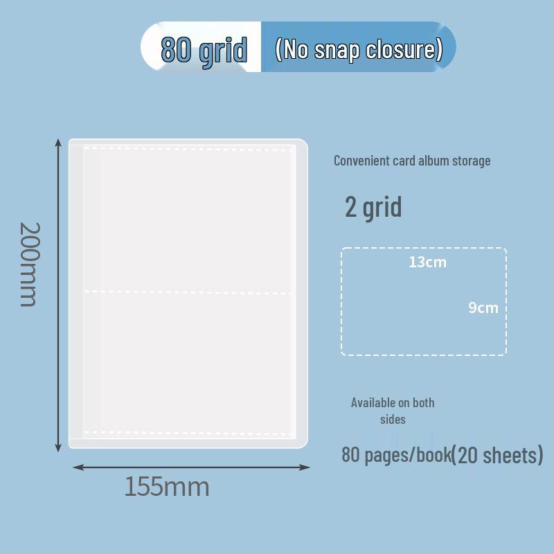 Mini A6 Student Planner Inserts with Transparent Photo Album Pockets, 40 Pages, and Classification Stickers