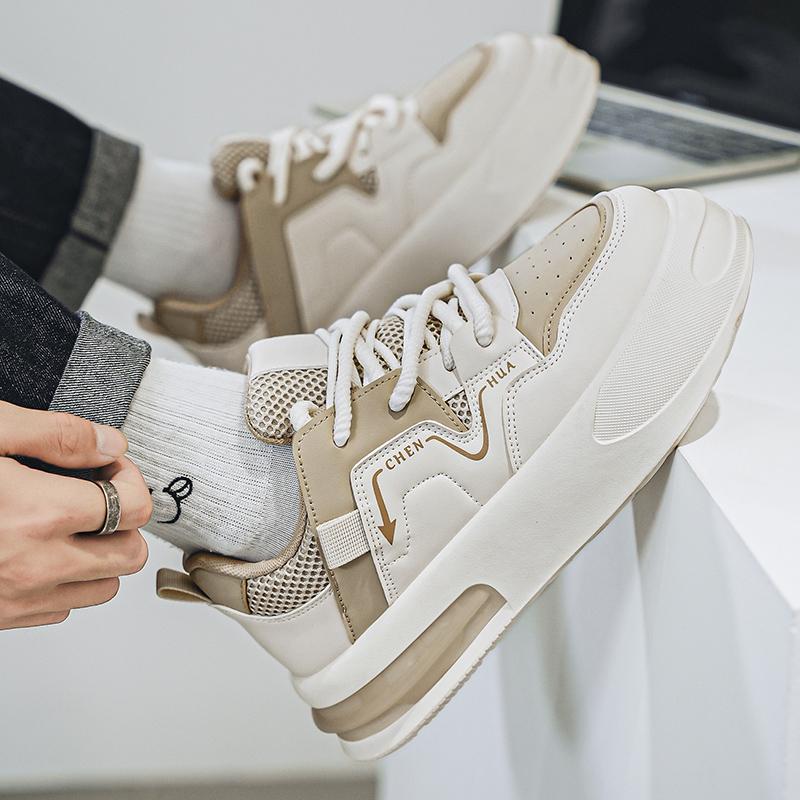 Fashion White Men's Sneakers Street Style Vulcanized Shoes For Men Punk Men's Sneakers Platform Shoes Male Walking Shoes