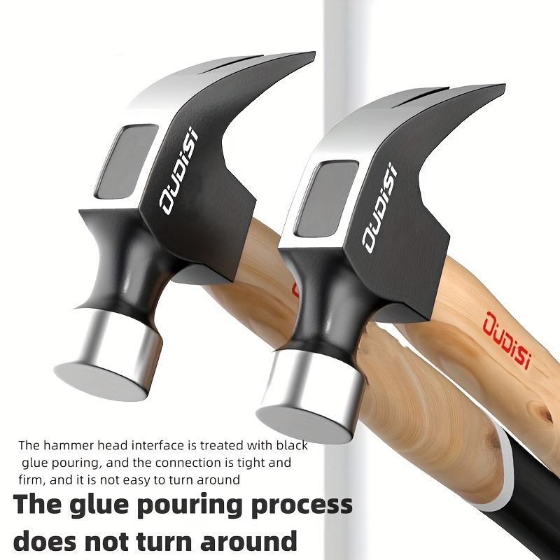 

Damaly,High Carbon Steel Claw Hammer, Durable Non-Slip Handle, Anti-Rotation Smooth Nail Puller, Professional Woodworking Tools